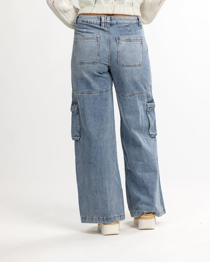 Mood To Chill Cargo Mid-Rise Jeans