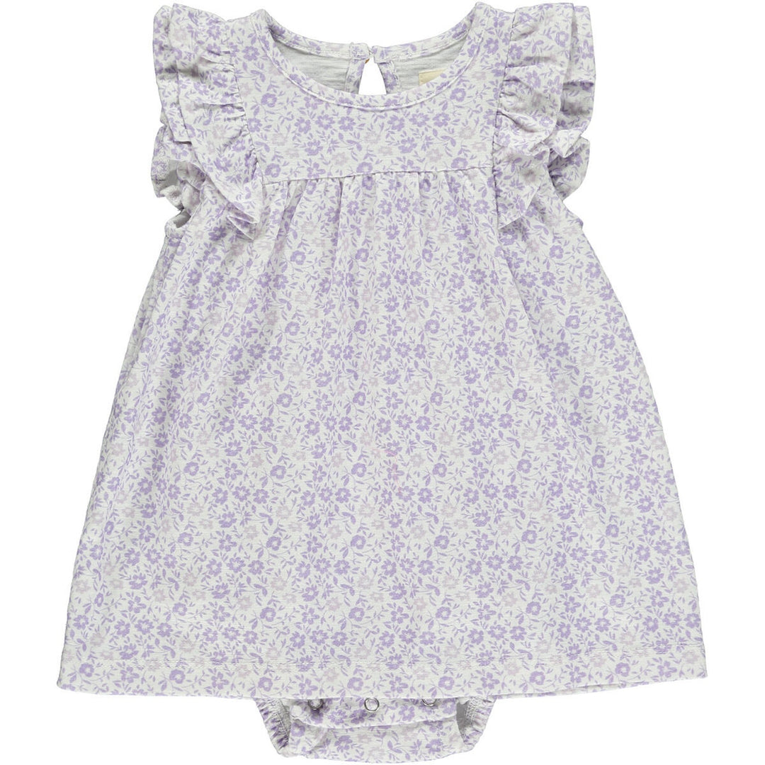 Lavender Daisy Floral Baby Dress