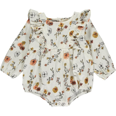 Autumn Ditsy Floral Bubble Romper