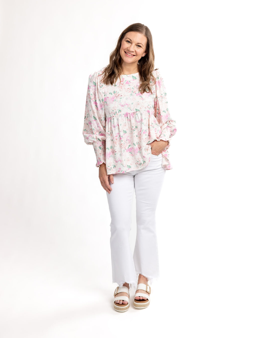 Classic Spring Floral Blouse