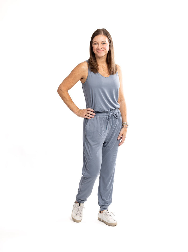 Soft Touch Drawstring Jumpsuit