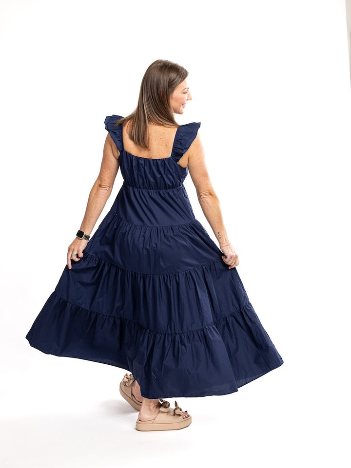 Pacific Ruffle Maxi Dress