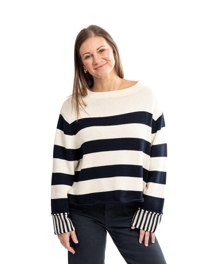 True Adoration Striped Sweater