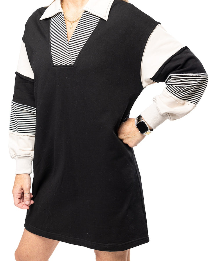 Fall Fridays Colorblock French Terry Dress