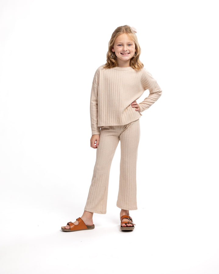 Cece Cozy Ribbed Pant Set