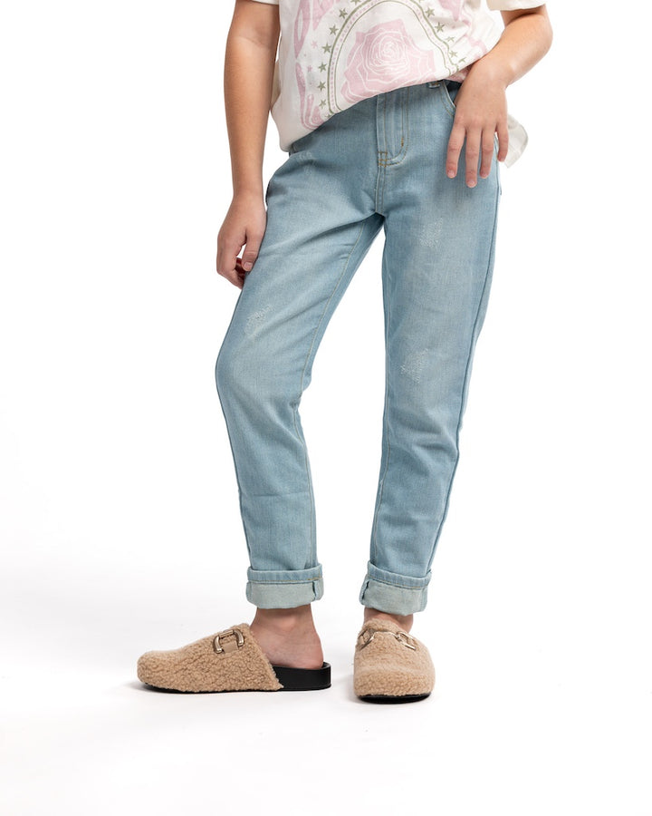 Bonnie Blue Straight Jeans