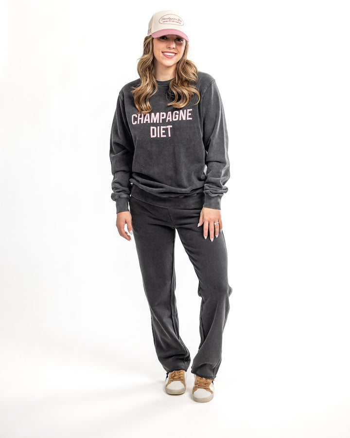 Champagne Diet Sweatshirt & Pant Set