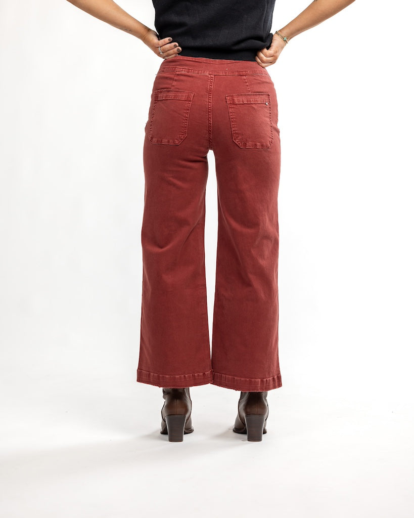 Sienna High Rise Wide Crop Leg Jeans