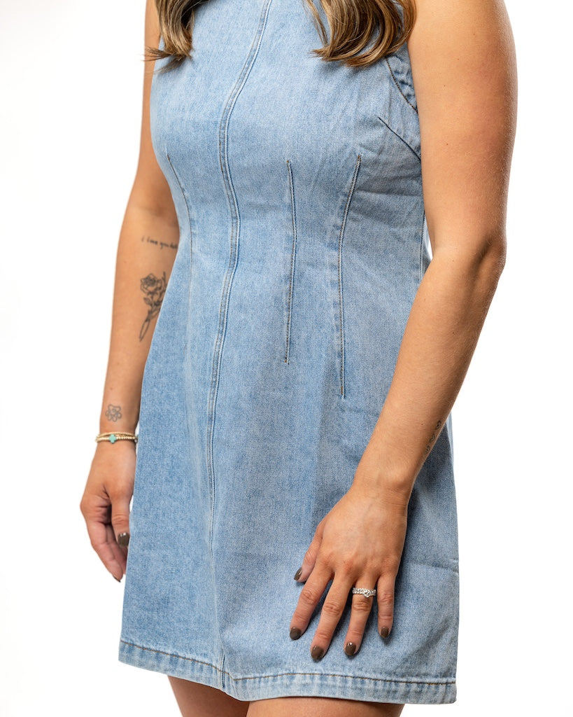 Missy Denim Mini Dress