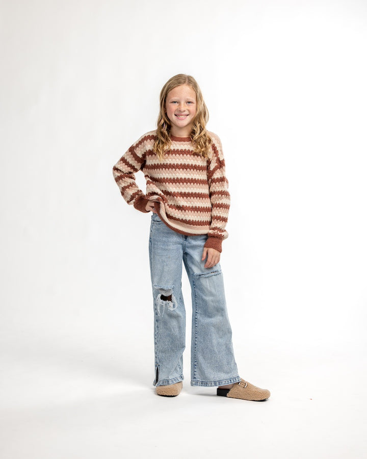 Girls Aspen Knit Sweater