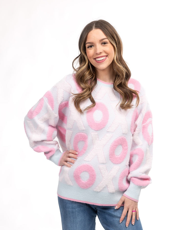 Cotton Candy XOXO Sweater