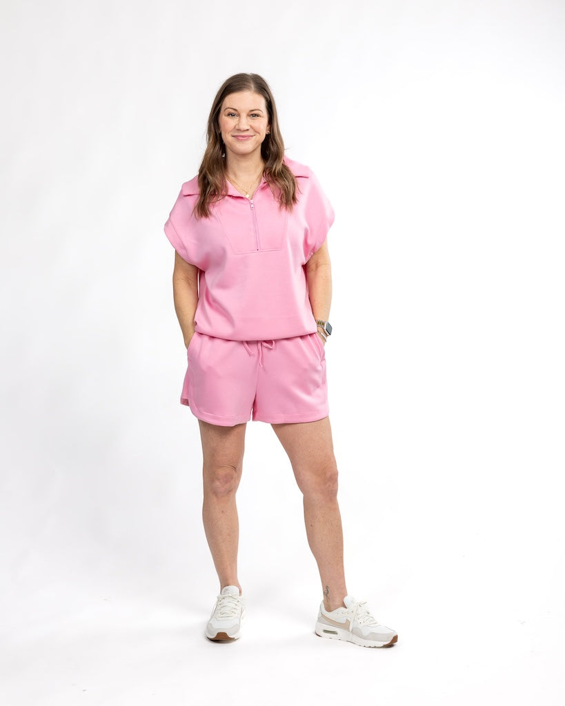 Ways Ahead Scuba Half-Zip & Shorts Set