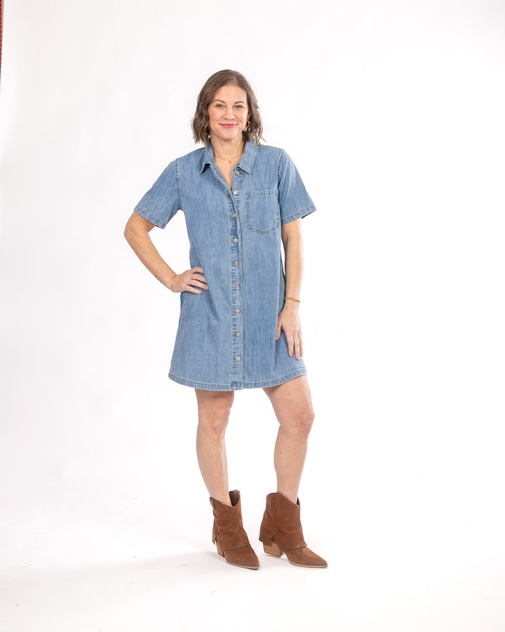 Western Whims Denim Mini Dress