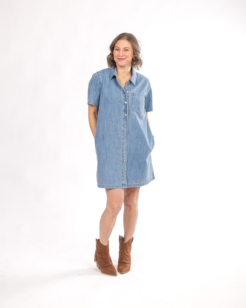 Western Whims Denim Mini Dress