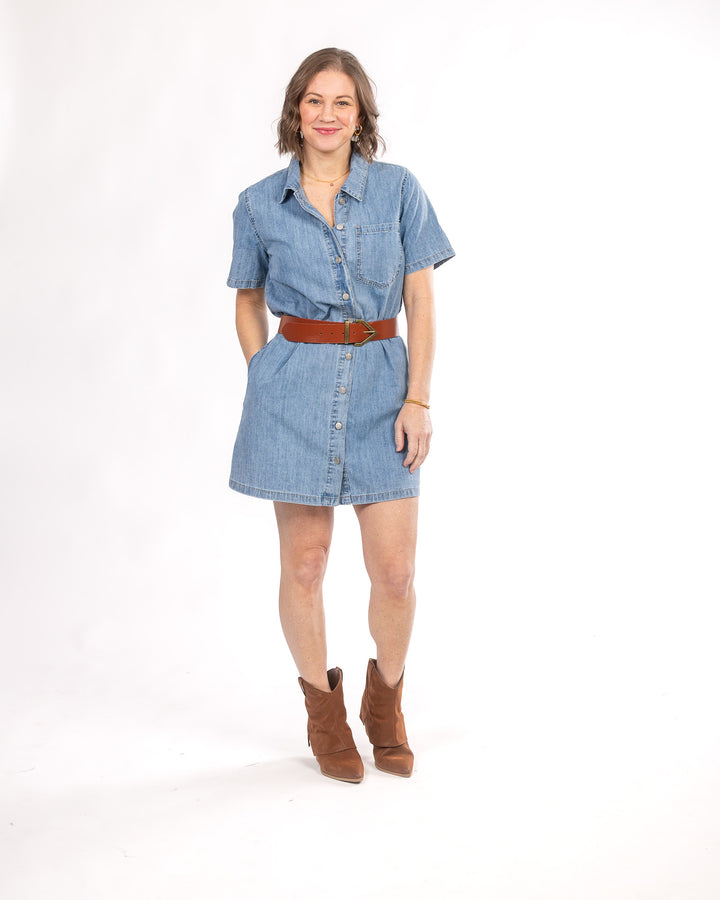 Western Whims Denim Mini Dress