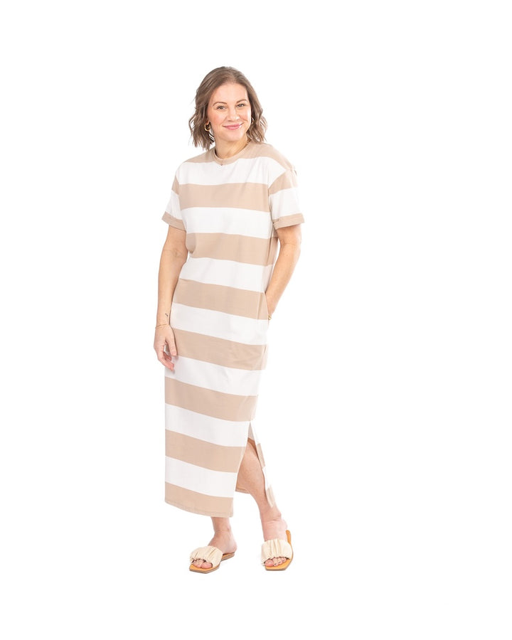 Daily Pick Striped Maxi Dress