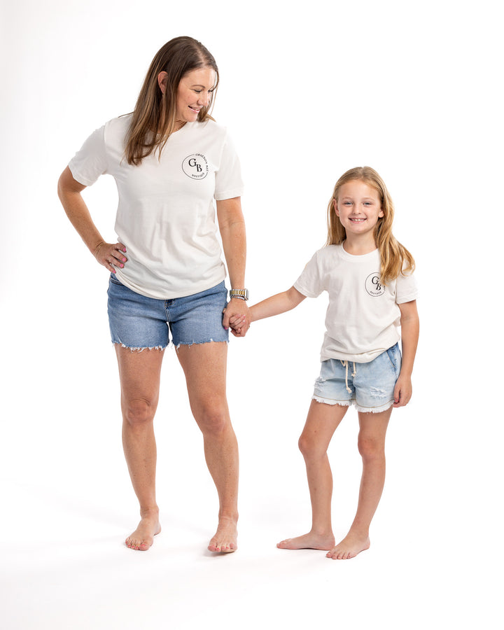 Vintage White GBB Logo TShirt