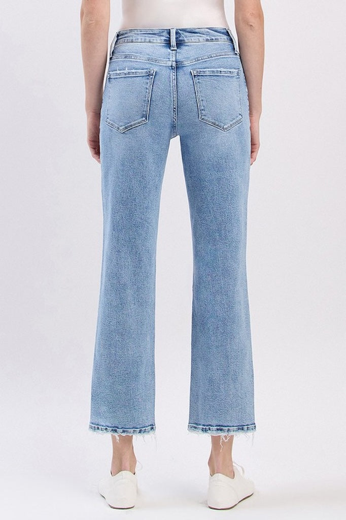 Spring Feels High Rise Ankle Straight Jeans