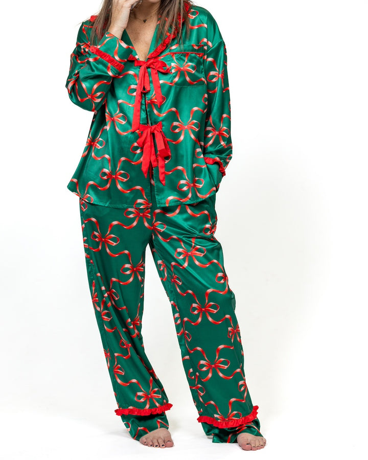 Christmas Bow Pj Set