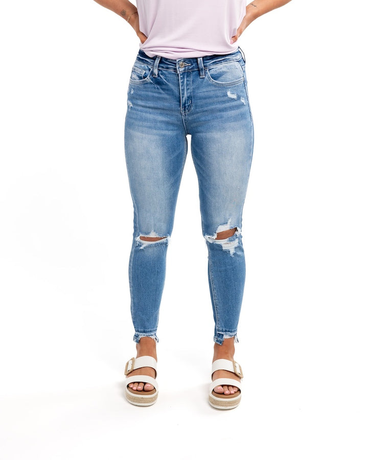 Stole Your Attention High-Rise Crop Skinny Jeans