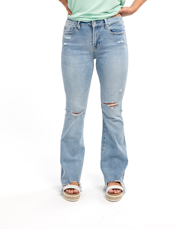 Your Biggest Fan Mid-Rise Flare Jeans