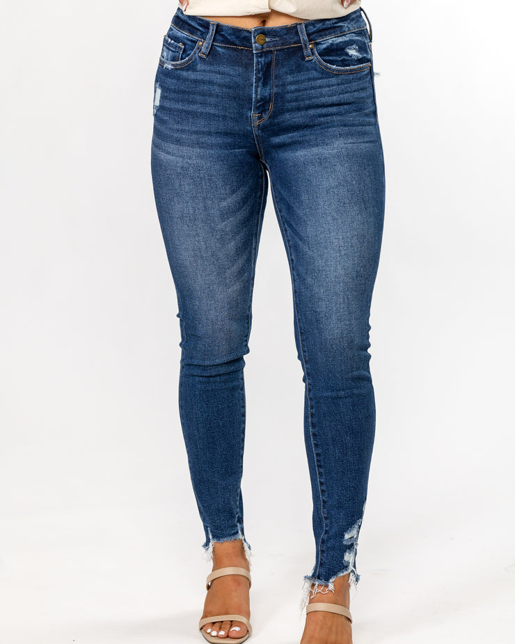Keep You In Line Mid Rise Ankle Skinny Jeans