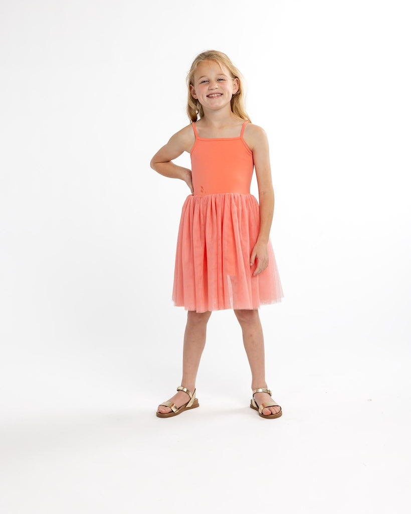 Cutie Coral Tutu Dress