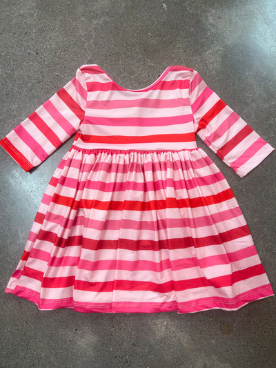 It's All Love Striped Twirl Dress