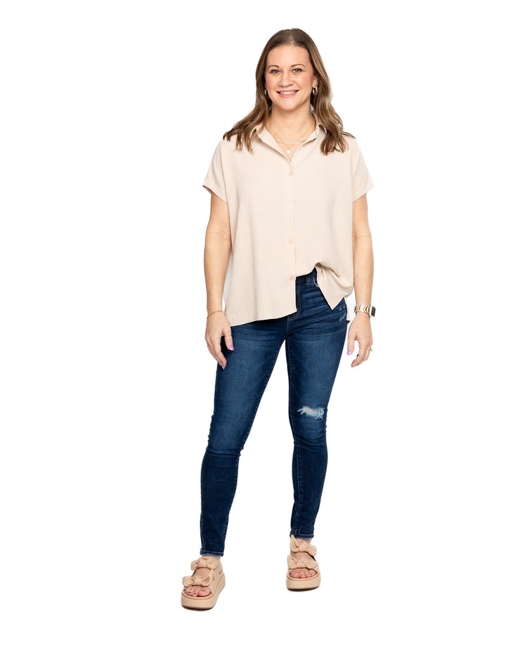 Effortless Chic Button Down Top