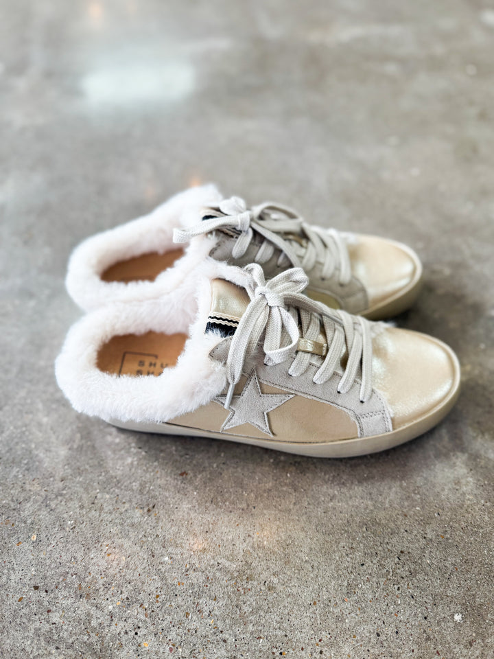 Goldie Fur Slide Sneakers