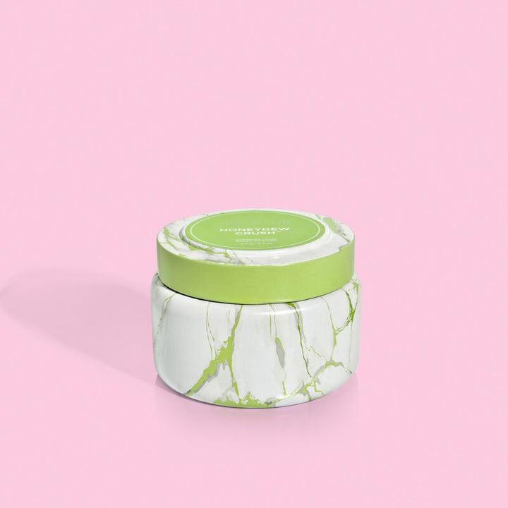 Honey Dew Marble Tin Candle