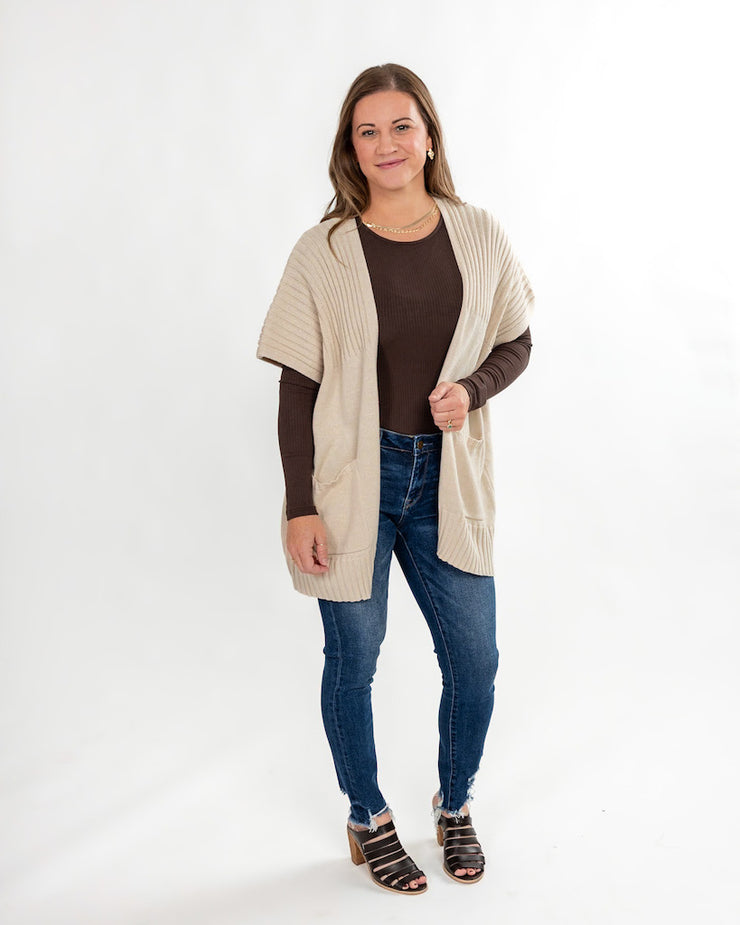 Everyday Woman Ribbed Cardigan