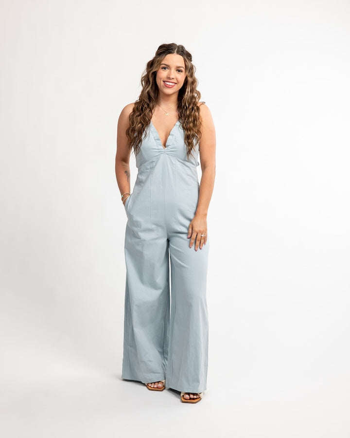 Win You Over Washed Cotton Jumpsuit