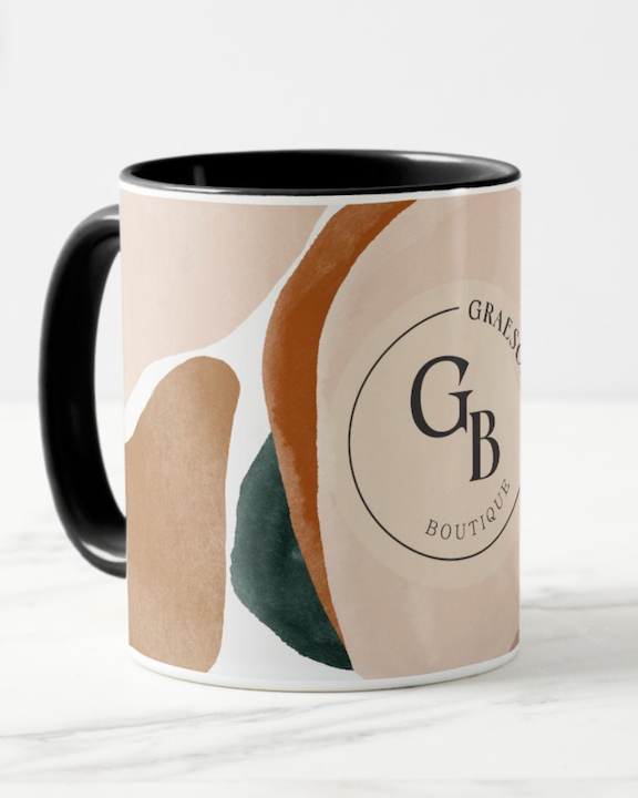 Caneca de café abstrata GBB 