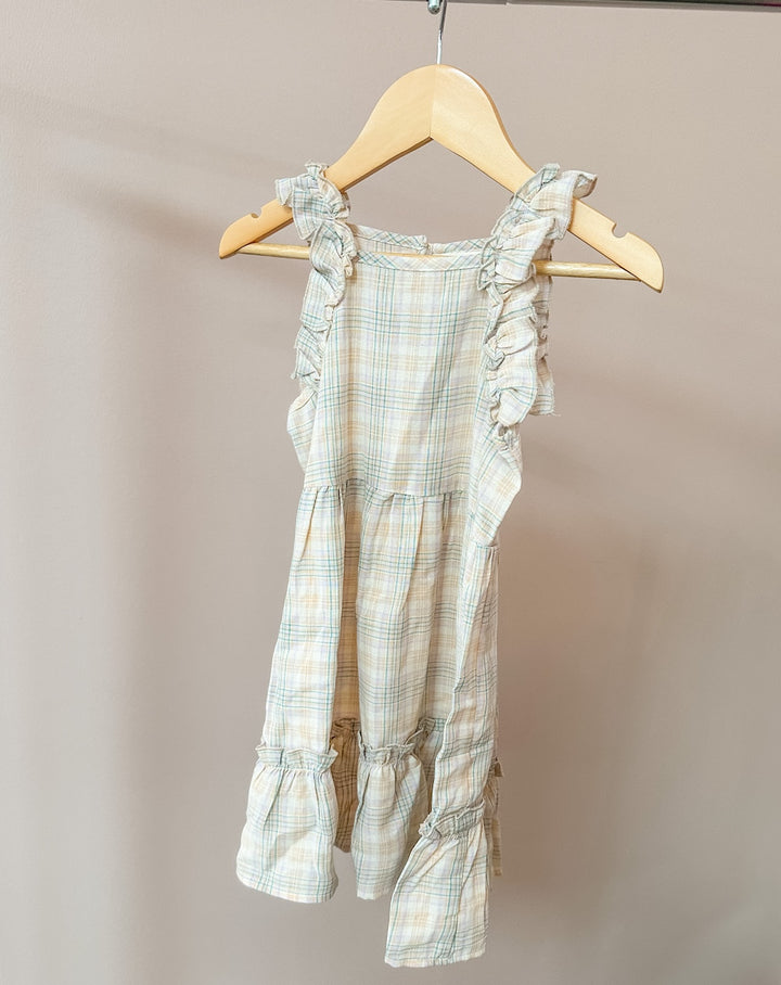 Spring Plaid Babydoll Dress