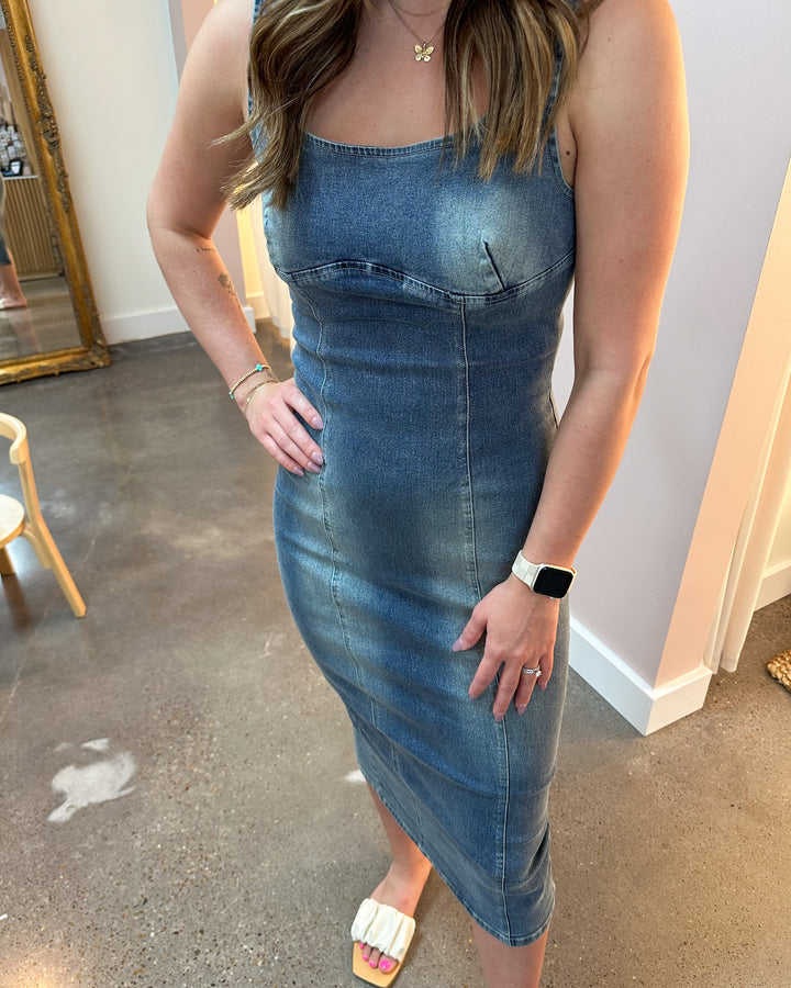 Hot Commodity Denim Dress