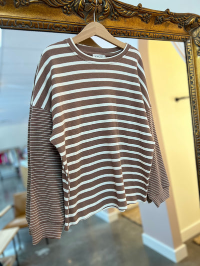 Girls All The Comfort Striped Top