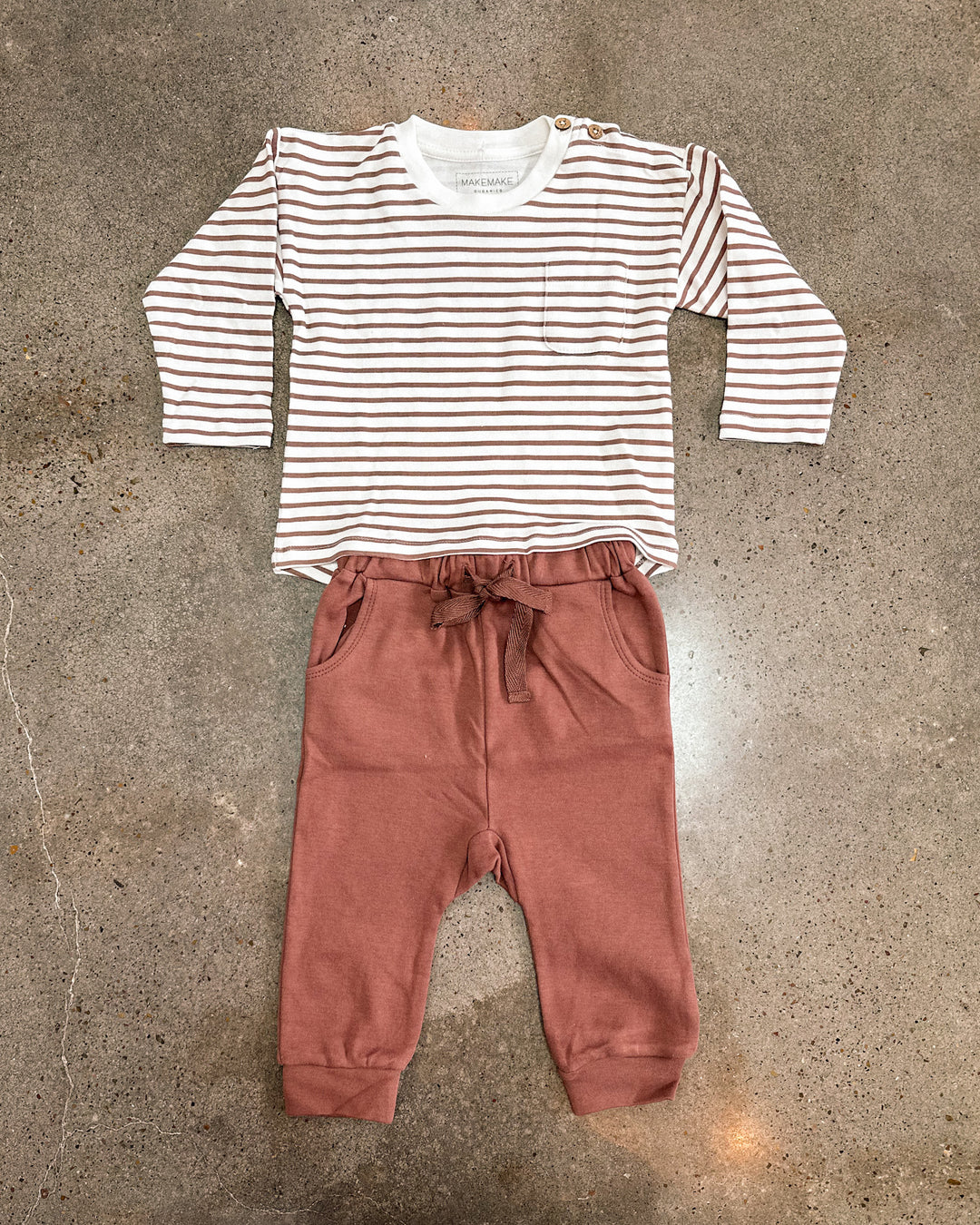 Fall Striped Tee & Jogger Set