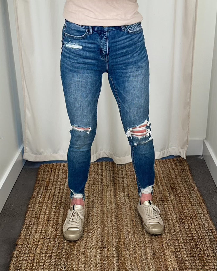 Unwinding Mid-Rise Crop Skinny Jeans