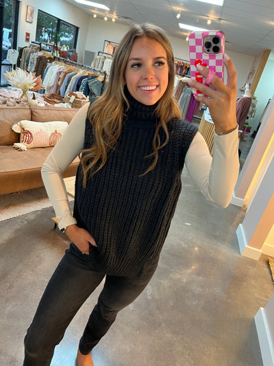 Unbothered Turtleneck Sweater Vest