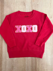 XOXO Valentines Patch Sweatshirt