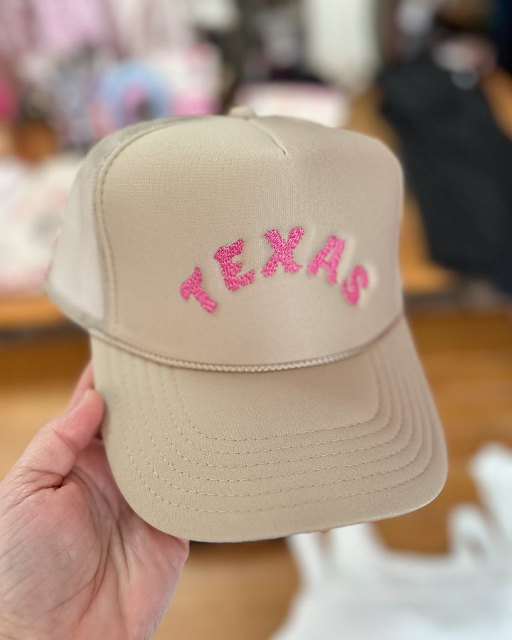 Texas Embroidered Trucker Hat