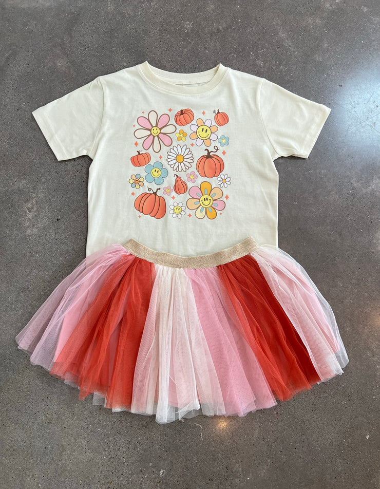 Pumpkin Daisy Doodle Tee
