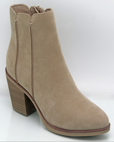 Stepping Stones Taupe Bootie