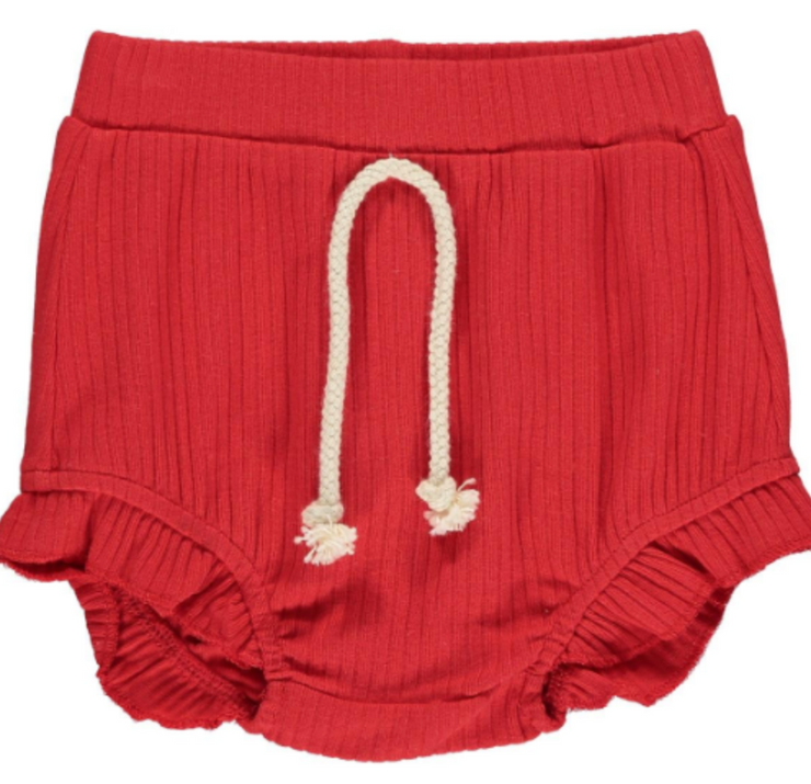 Little Red Ribbed Set