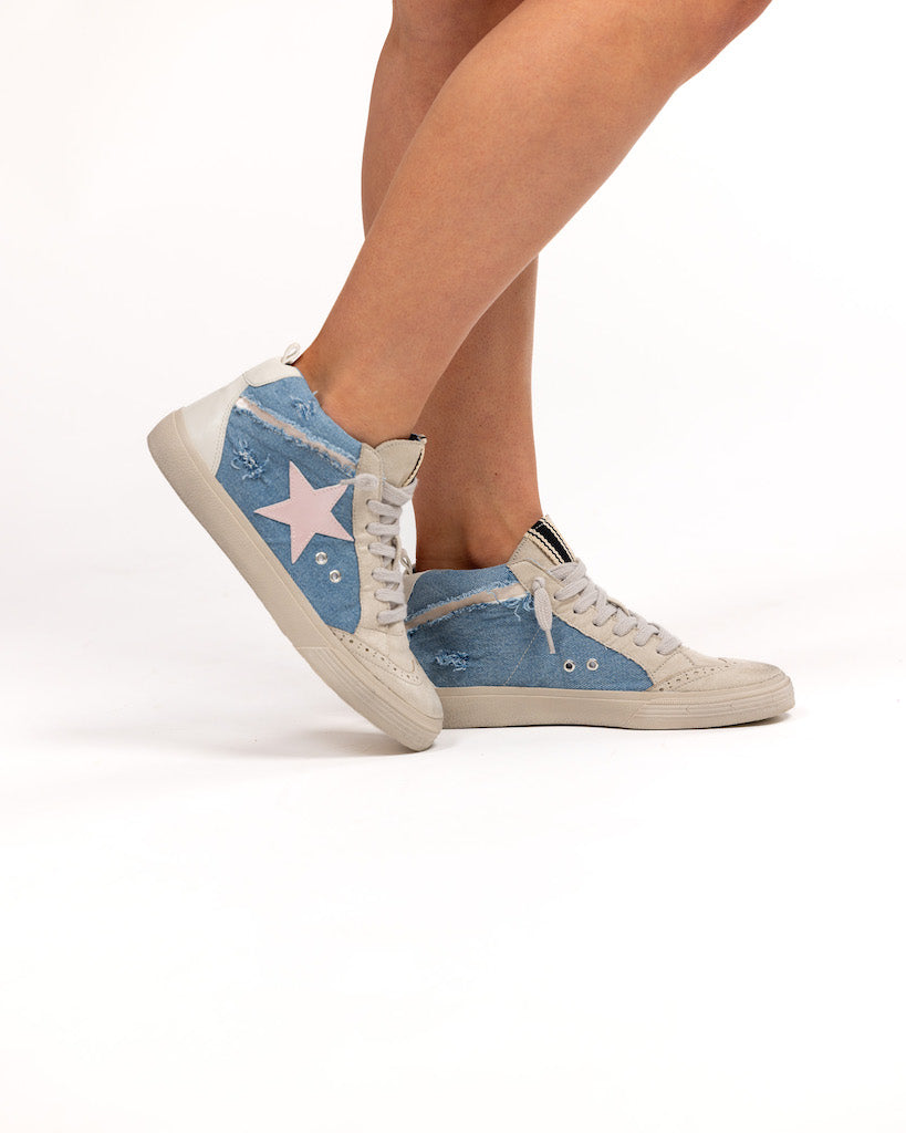 Kick It Denim Star Sneakers
