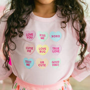 Candy Hearts Valentines Tee
