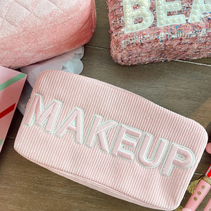 MAKEUP Corduroy Cosmetic Bag