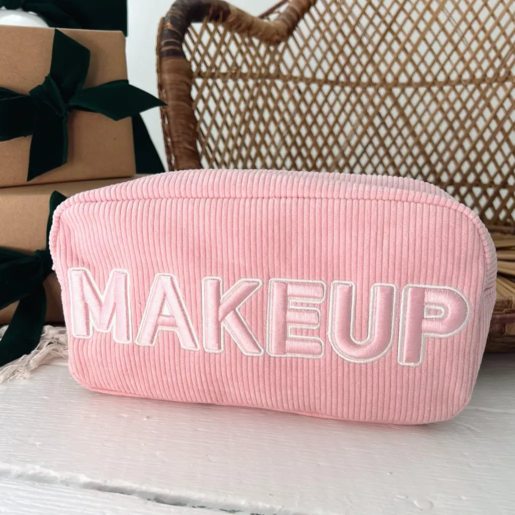 MAKEUP Corduroy Cosmetic Bag