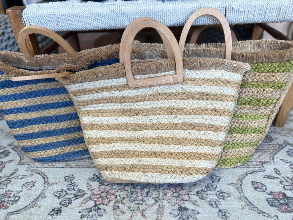 Sun Day Small Jute Mesh Tote Bag in Cobalt Blue – Annie's Blue Ribbon  General Store